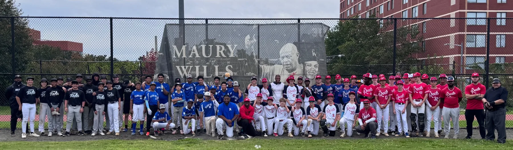 Youth baseball tournament teams at Maury Wills field
